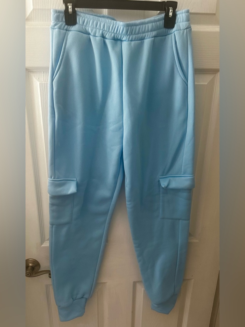Light Blue Cargo Joggers